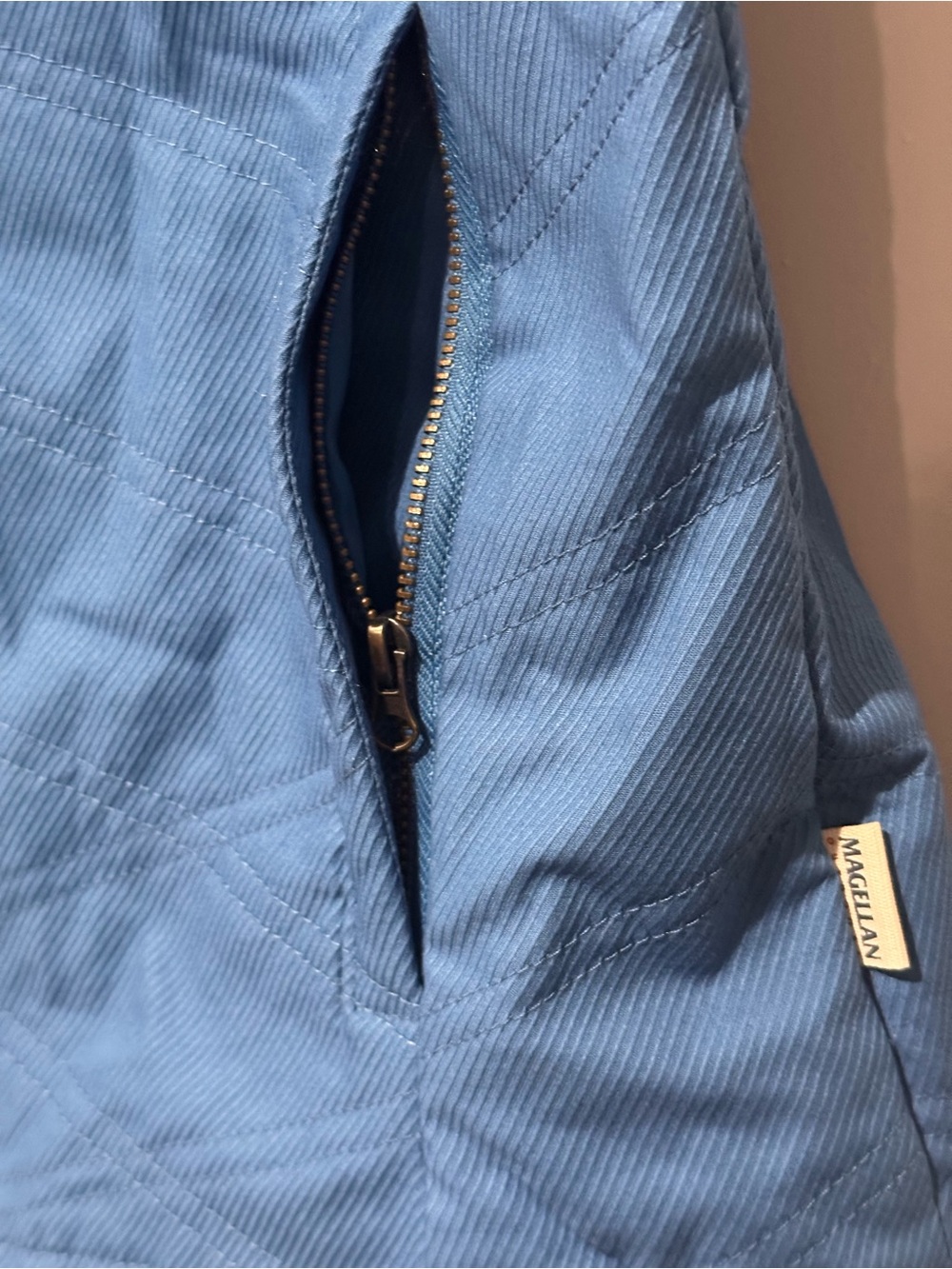 Magellan Outdoors Women’s Two-Tone Blue Quilted Vest - Picture 4 of 5